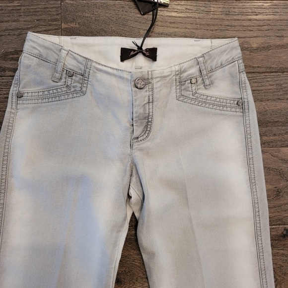 Roberto cavalli grey flared bell bottoms jeans new never worn - Picture 4 of 16